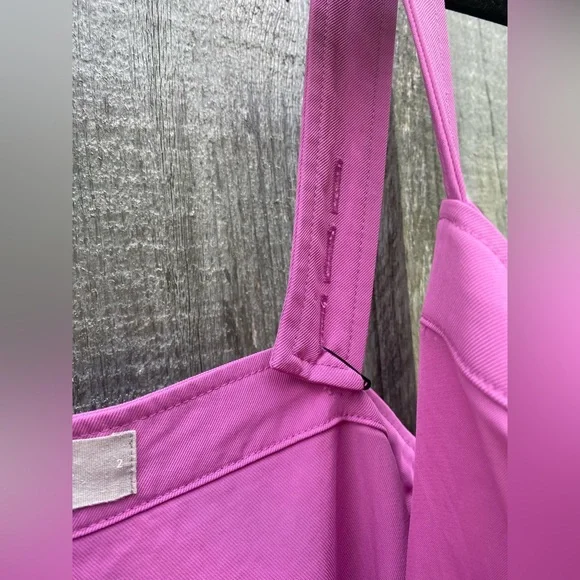 EVERLANE Japanese go weave picnic dress magenta size 2 - Picture 10 of 11